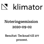 Klimator emission 1